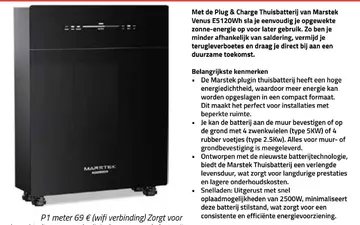 Aanbieding: Plug & Charge Thuisbatterij van Marstek Venus