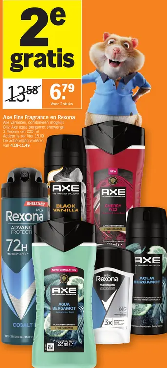 Promotie: Axe Fine Fragrance en Rexona
