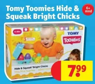 Promotie: Tomy Toomies Hide & Squeak Bright Chicks