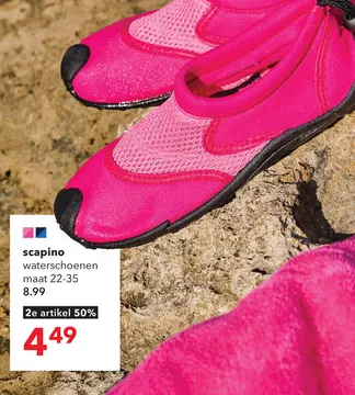 Aanbieding: Kinder waterschoenen met aantrekkoord roze