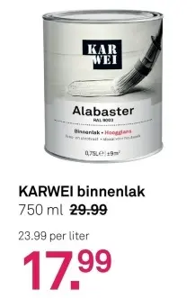 Aanbieding: KARWEI binnenlak