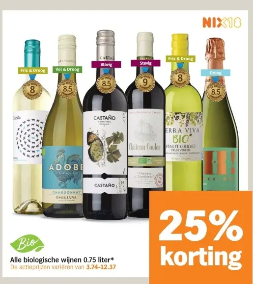 Aanbieding: Alle biologische wijnen