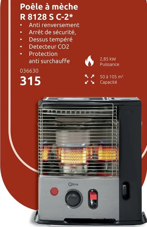 Offre: Poêle à mèche R 8128 S C-2*