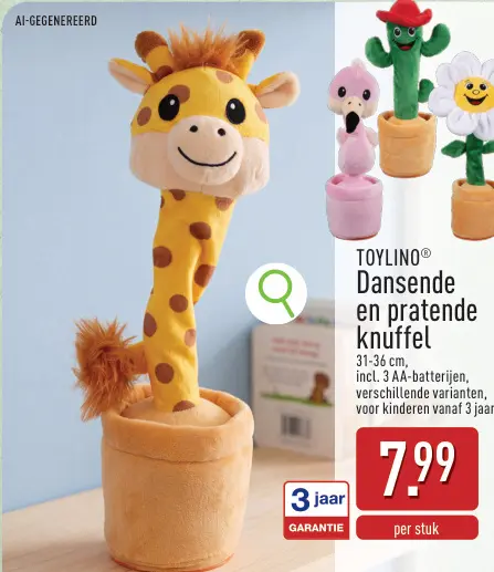 Promotie: Toylino Dansende en pratende knuffel
