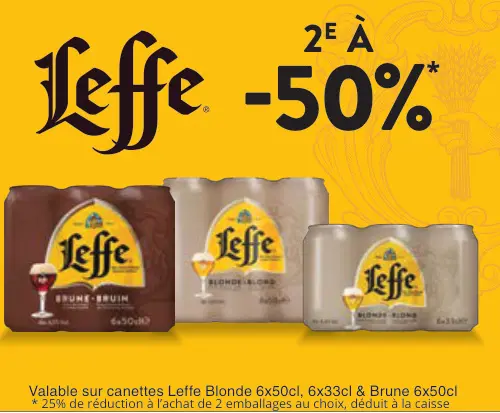 Offre: Leffe Blonde & Brune