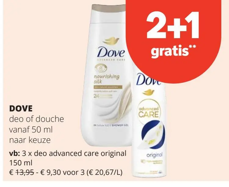 Aanbieding: deo of douche