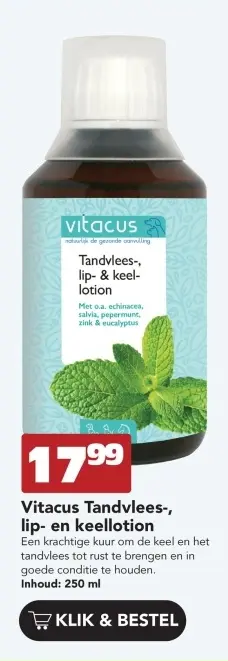 Aanbieding: Vitacus Tandvlees-, lip- en keellotion