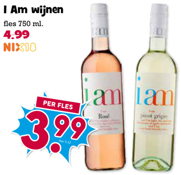 Aanbieding: I Am wijnen