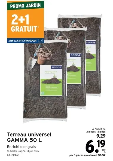 Offre: Terreau universel