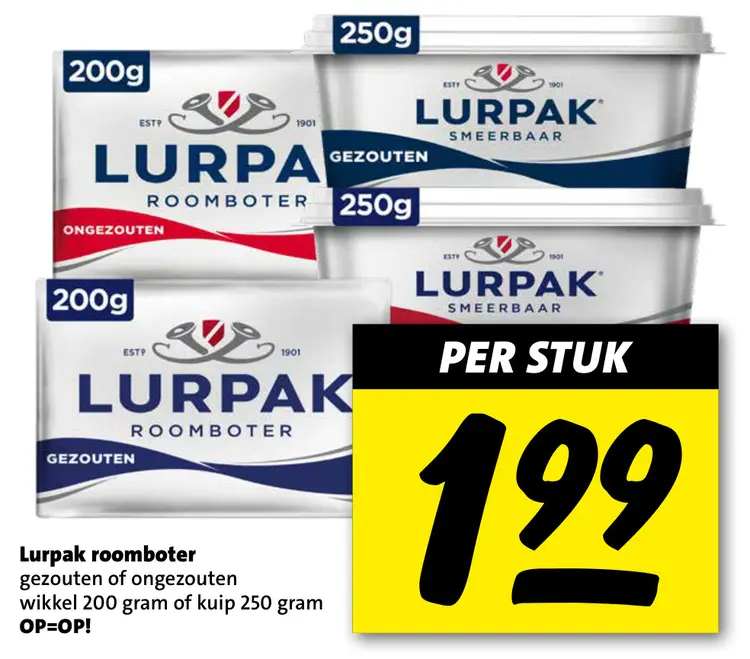 Aanbieding: Lurpak roomboter