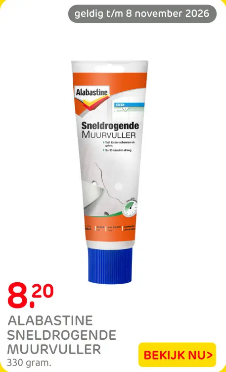 Aanbieding: Sneldrogende Muurvuller