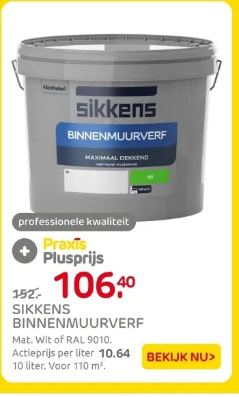 Aanbieding: Sikkens binnenmuurverf
