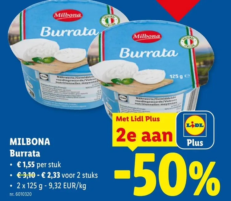 Promotie: Burrata