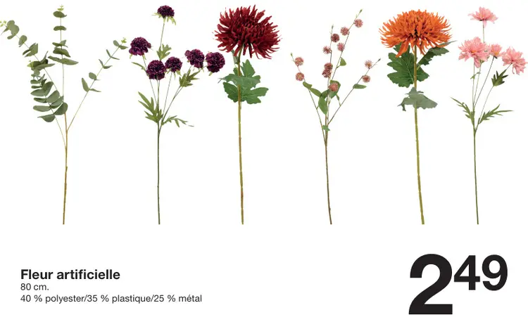 Offre: Fleur artificielle