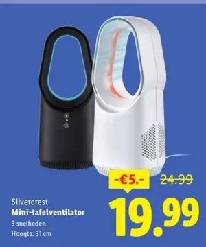 Aanbieding: Mini-tafelventilator