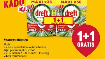 Aanbieding: Vaatwastabletten