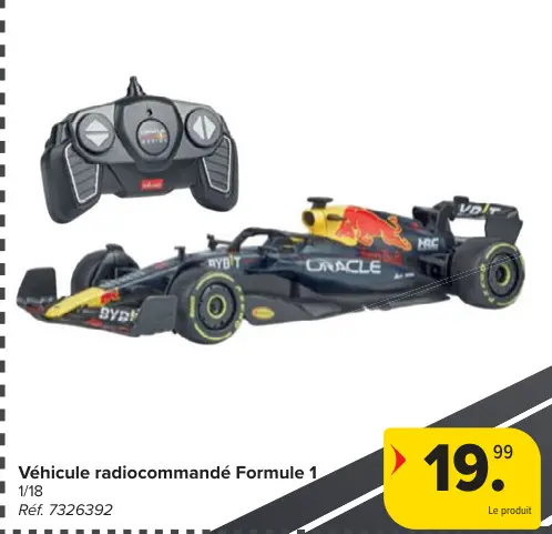 Offre: Véhicule radiocommandé Formule 1
