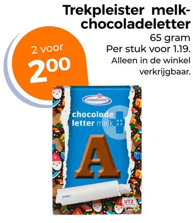 Aanbieding: Melkchocoladeletter