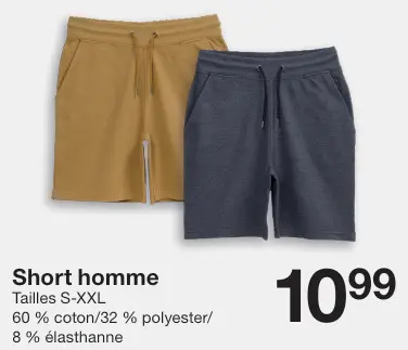 Offre: Short homme