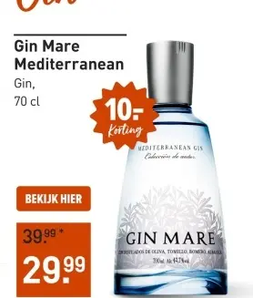 Aanbieding: Gin Mare Mediterranean