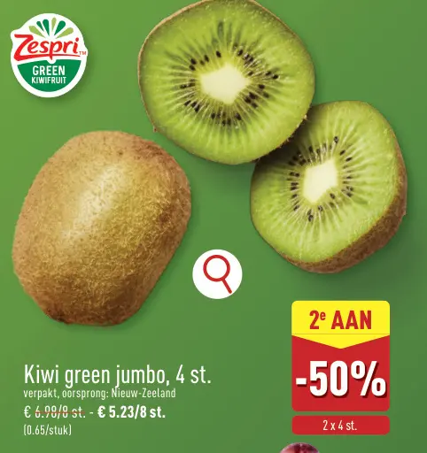 Promotie: Kiwi green jumbo