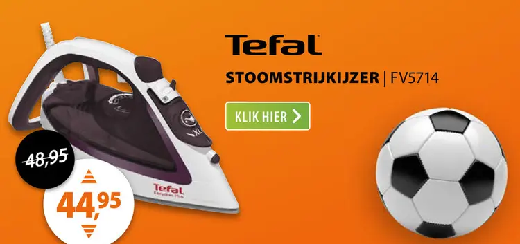 Aanbieding: Tefal FV5714 Bruin