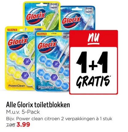 Aanbieding: Glorix toiletblokken