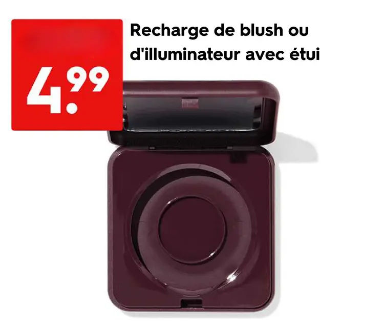 Offre: Recharge de blush ou d'illuminateur avec étui