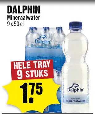 Aanbieding: DALPHIN Mineraalwater 9 x 50 cl