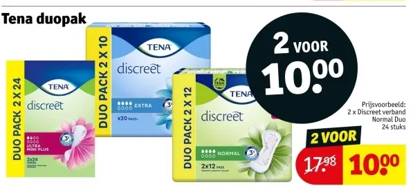 Promotie: Tena duopak