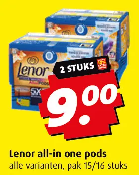 Aanbieding: Lenor all-in one pods