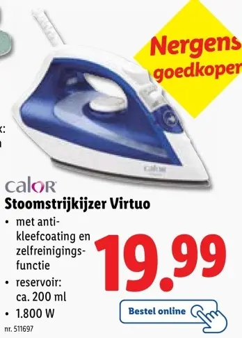 Aanbieding: Stoomstrijkijzer Virtuo