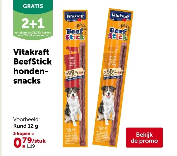 Promotie: BeefStick hondensnacks