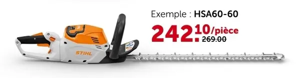 Offre: Taille-haies électrique HSA60-60