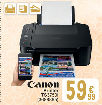 Aanbieding: Canon Printer TS3750I