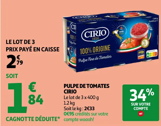 Promotie: Pulpe de tomates