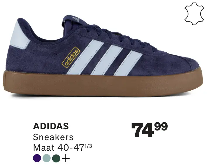 Aanbieding: Sneakers VL Court 3.0 Blauw Leer