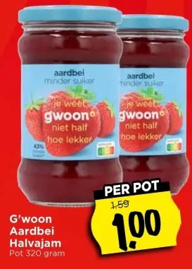 Aanbieding: Aardbei Halvajam