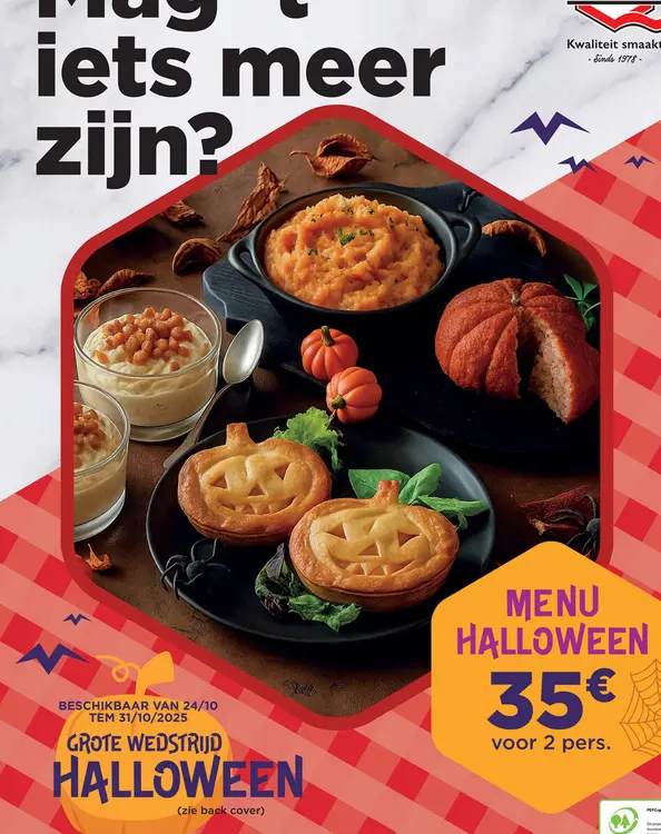 Aanbieding: Menu halloween