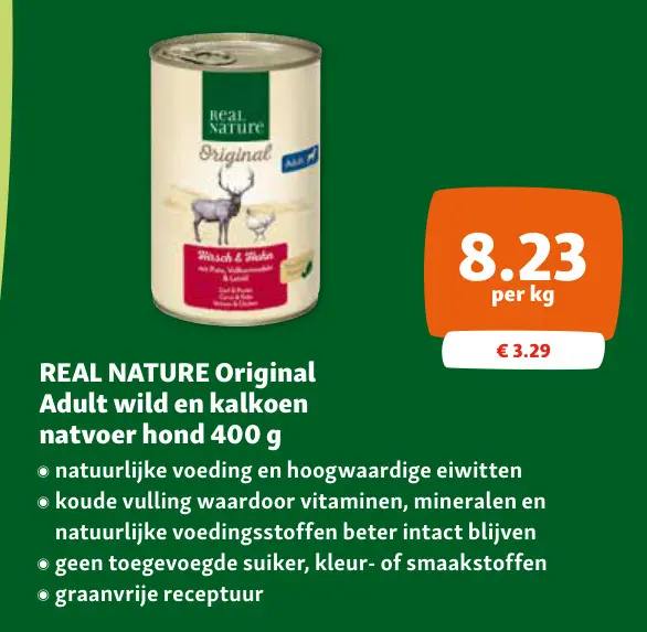 Aanbieding: Adult wild en kalkoen natvoer hond