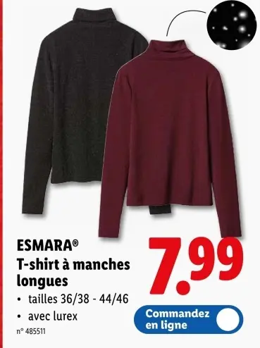 Offre: T-shirt à manches longues