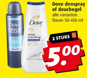 Aanbieding: Dove deospray of douchegel