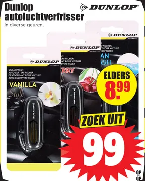 Aanbieding: Dunlop autoluchtverfrisser
