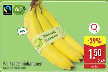Aanbieding: Fairtrade-biobananen