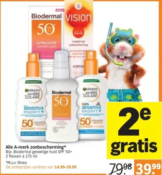Aanbieding: Alle A-merk zonbescherming