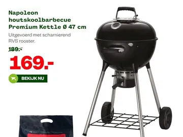 Aanbieding: Napoleon houtskoolbarbecue Premium Kettle Ø 47 cm