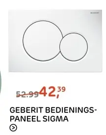 Aanbieding: GEBERIT BEDIENINGS-PANEEL SIGMA