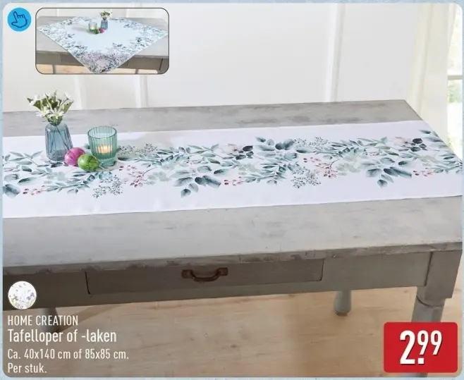 Aanbieding: Tafelloper of -laken