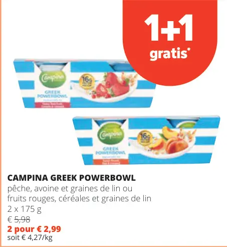 Offre: Campina greek powerbowl