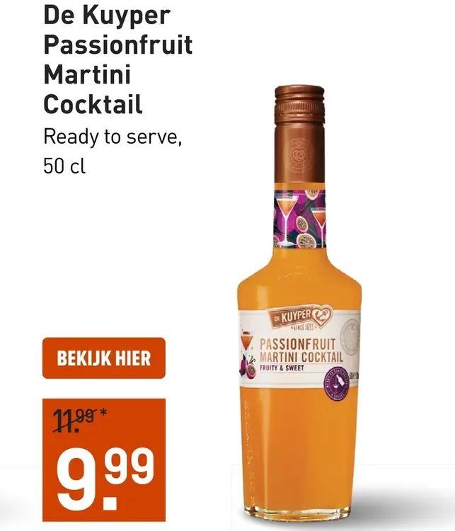 Aanbieding: Passionfruit Martini Cocktail